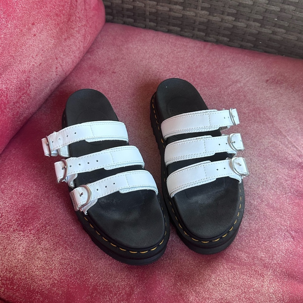 Dr Martens Blaire Sandals White Sz: 7